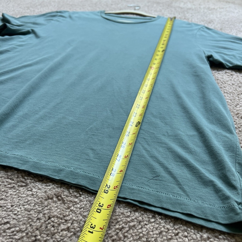 Frame‎ Men's Pima Cotton T-Shirt Green / Blue Single Stitch Size XL - Picture 5 of 6